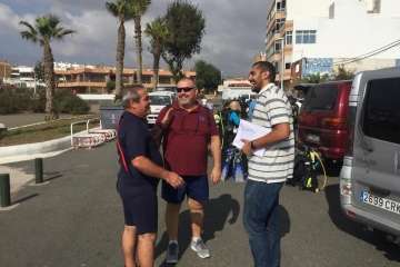 La limpieza de fondos marinos de La Garita 'rueda' con éxito (Foto TA)